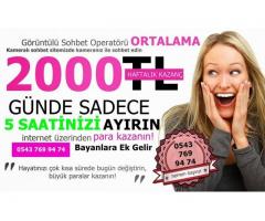 GÖRÜNTÜLÜ SOHBET  BİLGİSAYAR BAŞINDA İNTERNETTEN EK İŞ İMKANI 2000tl