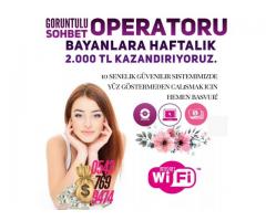 GORUNTULU SOHBET OPERATORU İŞ İLANLARI