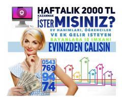 BAYAN ELEMAN ARANIYOR 2000TL EK GELİR