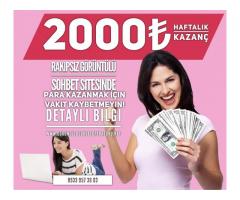 İNTERNETTEN EVDEN EK GELİR BAYAN ELEMAN İLANI HAFTALIK 2000₺ KAZANC