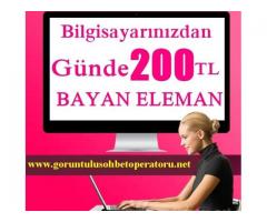 Bayanlara Evden Ek Gelir Parttime/Fulltime İş- Haftalık Ödeme