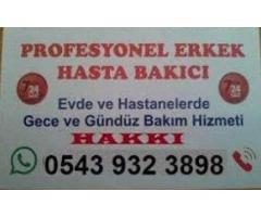 Adana / Yüreğir / Erkek Hasta Bakıcı Arayanlar / 0 543 932 3898