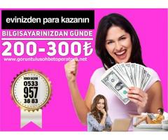 Bayanlara Evden Ek Gelir Parttime/Fulltime İş- Haftalık Ödeme