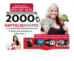 EVDEN EK GELİR 2000TL HAFTALIK KAZANC