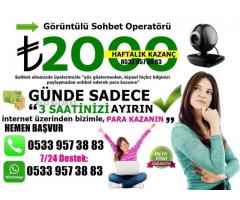 EVDEN PARA KAZANIN PART TİME - EK GELİR - GÖRÜNTÜLÜ SOHBET