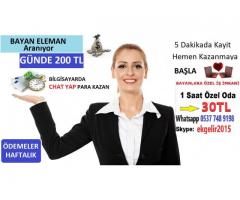 TÜRKİYENİN HER İLİNDEN BAYAN SOHBET OPERATÖRLERİ ALINACAKTIR