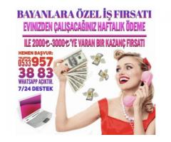 BAYANLARA İŞ FIRSATI EVDEN PARA KAZANMA İMKANI