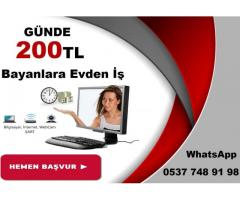 Evden Para Kazanmak İsteyen Bayan