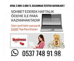 AYDA 2.000-5.000 TL KAZANMAK İSTEYEN BAYANLAR!!!