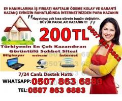 EVDE SOHBET PARA KAZANMA İMKANI