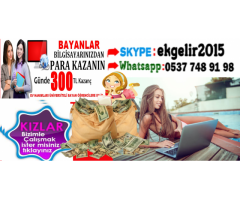 EK İŞ ARAYAN BAYANLAR ,EVDE SIKILIYORUM DİYEN BAYANLAR