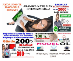 GÖRÜNTÜLÜ CHAT YAPARAK EVİNİZDEN PARA KAZANIN