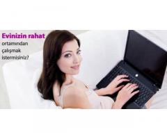 AKILLI TELEFON,TABLETTEN VE BİLGİSAYARDAN ÇALIŞARAK SAATİ 34 TL -HAFTALIK ÖDEME