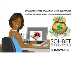 Sohbet Operatörü -Bayanlara Evden iş İmkanı