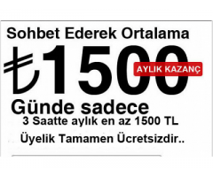 Sohbet Operatörü (Saati 34 TL)