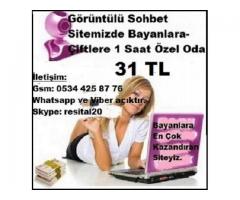 Görüntülü Sohbet Sitemize Bayanlar Alınacaktır Saati 31 TL