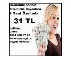 Ev Hanımlarına İş Görüntülü Sohbet Saati 31 TL