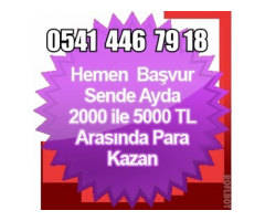 AKILLI TELEFON,TABLETTEN VE BİLGİSAYARDAN ÇALIŞARAK SAATİ 34 TL -HAFTALIK ÖDEME