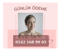 GÖRÜNTÜLÜ SOHBET OPERATÖRÜ-GÜNDE 750TL-GÜNLÜK ÖDEME