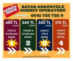 Saatlik Kazanç: Yüzlü 340 TL / Yüzlü Oyuncaklı 680 TL | MODEL İŞ İLANI - 0541 735 7359