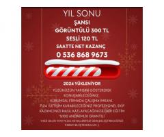 YÜZÜNÜZÜN TAMAMINI GÖSTERMEDEN SAATTE NET 300 TL, SESLİ DE SAATTE NET 120 TL KAZANACAK SOHBET OPERAT