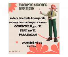 YAYINCI OLMAK İSTER MİSİNİZ? GÖRÜTÜNLÜ 300 TL SESLİ 120 TL YÜZÜNÜZÜN YARISINI GÖSTEREBİLİRSİNİZ