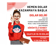 0 536 868 9673 - Görüntülü Sohbet Operatörü-Dolar Kazan-Saatlik 10-15 Dolar! 520 TL!- Yüzünün Yarısı