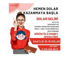 0 536 868 9673 - Görüntülü Sohbet Operatörü-Dolar Kazan-Saatlik 10-15 Dolar- Yüzünün Yarısını Göster