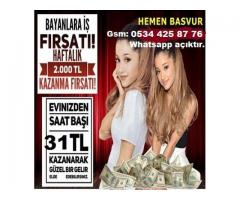 Görüntülü Sohbet İş Bayanlara Saati 31 TL