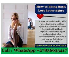 Lost Love Spells That Work Fast & Effectively to Re-Unite With Ex Lover (WhatsApp: +27836633417)