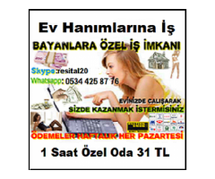 Görüntülü Sohbet İş Bayanlara Saati 31 TL Ödeme