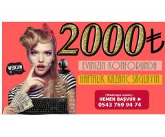 SOHBET OPERATORU 2000tl haftalık